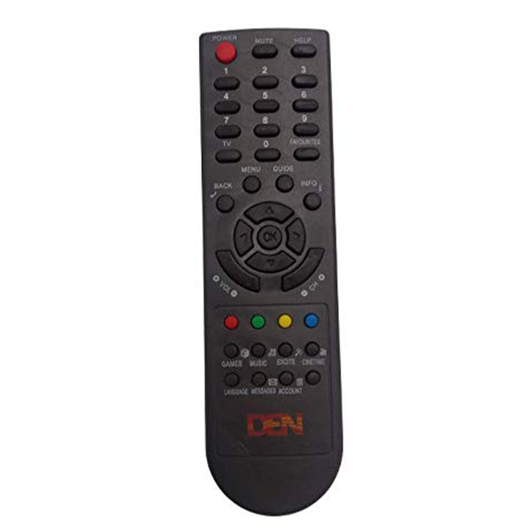 VEV DEN Remote Compatible for DEN Set top Box Remote (Black)