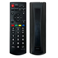 VEV Panasonic Remote Compatible for Panasonic Tv Remote Suitable for LCD LED Panasonic Television Remote Control - Match Exactly Previous Remote (Black)