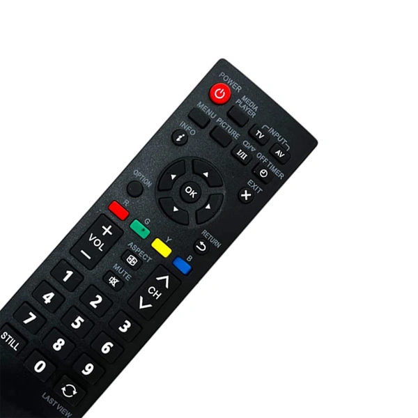 VEV Panasonic Remote Compatible for Panasonic Tv Remote Suitable for LCD LED Panasonic Television Remote Control - Match Exactly Previous Remote (Black)