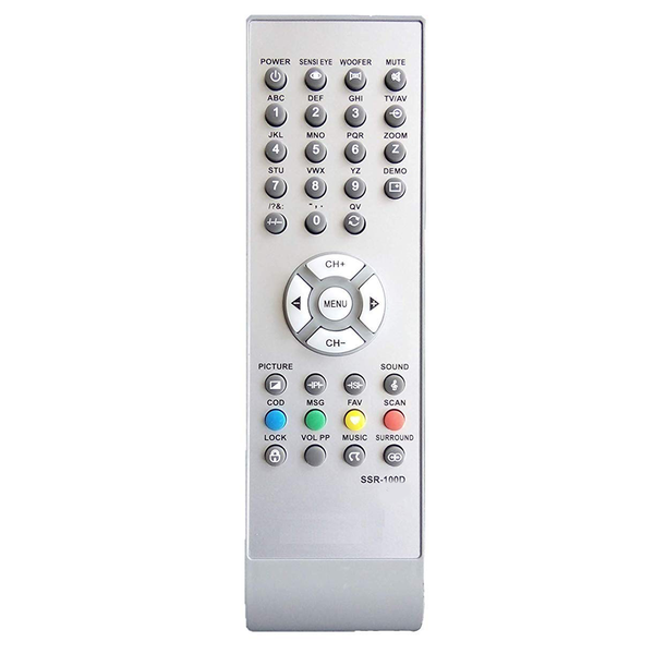 VEV PS SSR-100D SS14 Remote Control Compatible for Sansui CRT TV Remote Control (Grey)