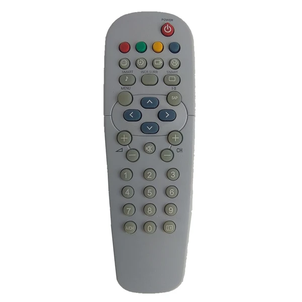 VEV RR ZAPA CRT TV Universal Remote Control Compatible for Philips Tv Remote (Grey)