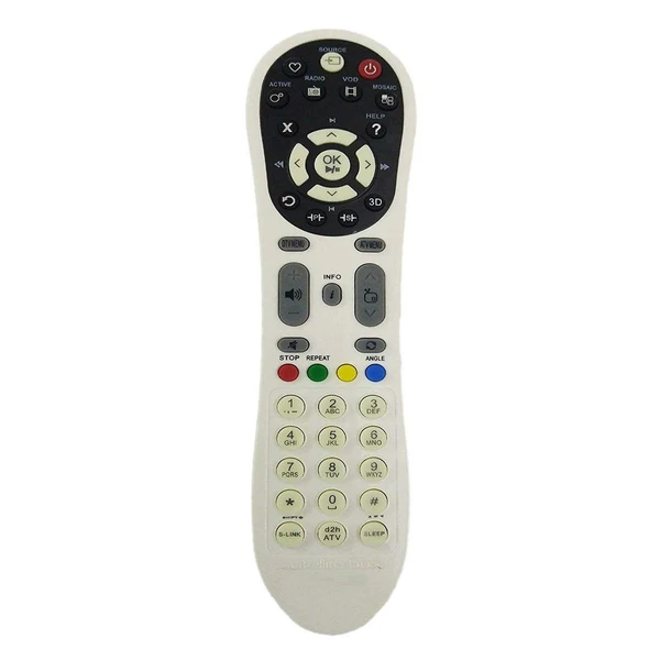 VEV SANSUI Remote Compatible for Sansui D2H Remote for Inbuilt Set-Top Box LED/LCD TV 3D Supported by KT (White)