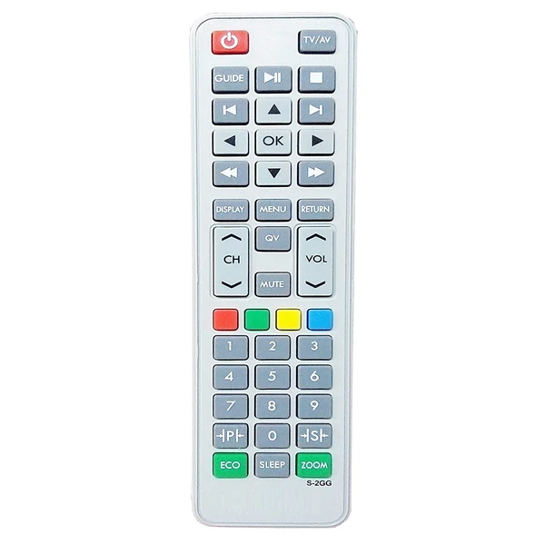 VEV SANSUI Remote Compatible with Sansui LED LCD TV Remote S-2GG (Grey)