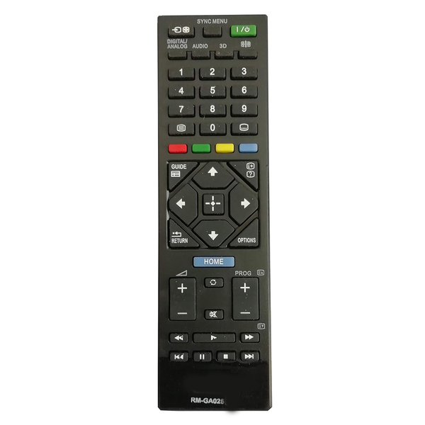 VEV Sony Remote Compatible for Sony RM-GA025 LED/LCD TV Remote (Black)