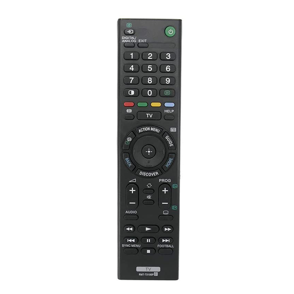 VEV Sony Remote Compatible for Sony RMT-TX100P LED/LCD TV Remote (Black)