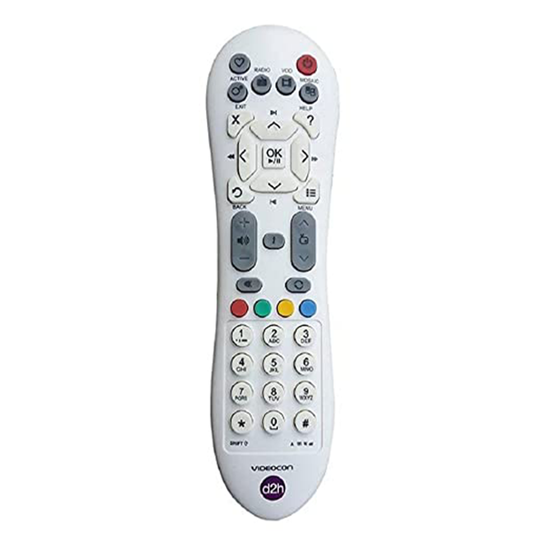 VEV Videocon DTH Remote Compatible for VIDEOCON d2h Set Top Box (White)