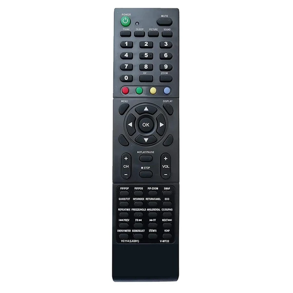 VEV Videocon Remote Control Compatible for VIDEOCON LCD LED TV (Black)