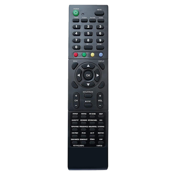 VEV Videocon Remote Control Compatible for VIDEOCON LCD LED TV (Black)