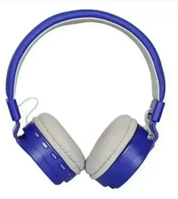 VEV SH-12 Wireless Bluetooth Headphones On Ear, Lightweight & Foldable.SD Card,TF, AUX, Supported (Blue) - Blue