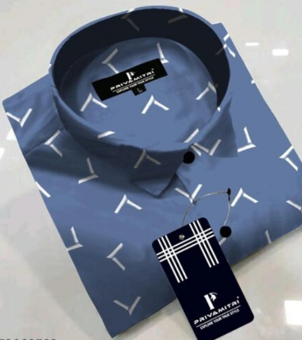 MEN'S SHIRT - BLUE, M