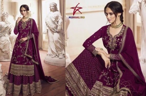 Trendy Chiku Colour Super Look Salwar Plazo With Dupatta Work - free size, maroon