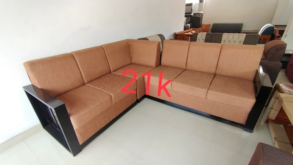 Wood Sofa - golden, large