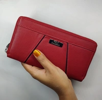F&T Leather Genuine Leather Formal clutch | Maroon, Metallic Zipper (FT3004C) - 7.8 Inch, Wine Red, Wine Red, 1 Clutch, Flavour and Trends Pvt. Ltd., 185gm, Clutch
