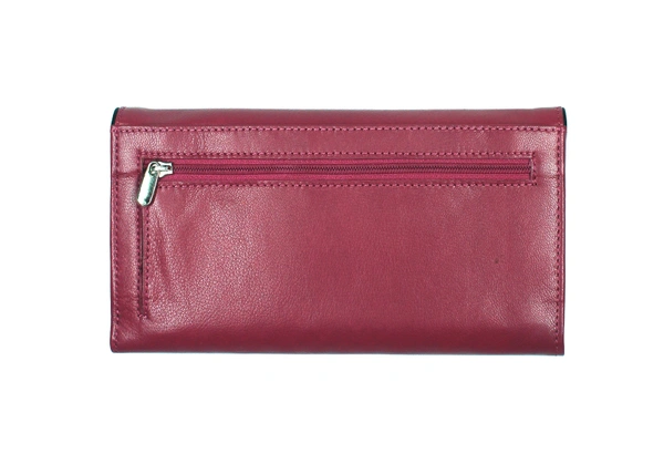F&T Leather Genuine Leather Formal standard RFID Secured clutch (FT3005C) - 7.48 Inch, Hot Pink, Hot Pink, 1 Clutch, Flavour and Trends Pvt. Ltd., 185gm, Clutch