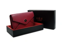 F&T Leather Genuine Leather Formal standard RFID Secured clutch (FT3005C) - 7.48 Inch, Hot Pink, Hot Pink, 1 Clutch, Flavour and Trends Pvt. Ltd., 185gm, Clutch