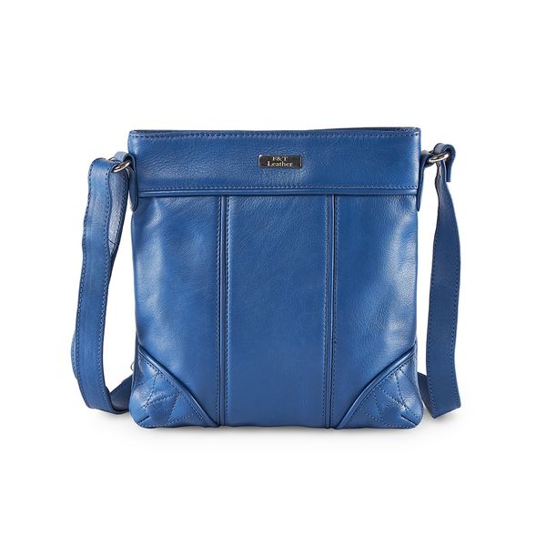 F&T Leather Genuine leather sling bag | Mini size (FT6004) - 1.58L, Cobalt Blue, Cobalt Blue, 1 sling bag, Flavour and Trends Pvt. Ltd., 365gm, Sling bag