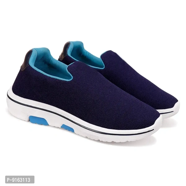 Elegant Canvas Self Design Sports Running Shoes For Men- Pack Of 2 - 6UK
