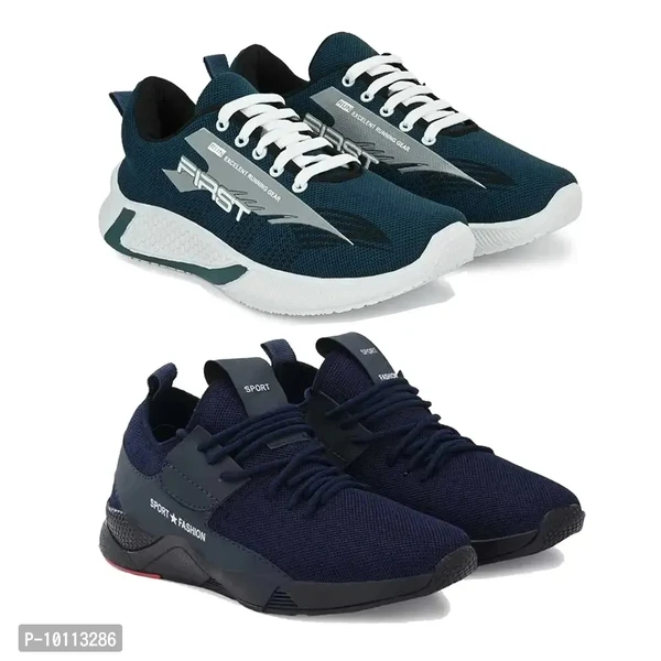 Stylish Fancy Canvas Sports Walking Shoes For Men - 8UK