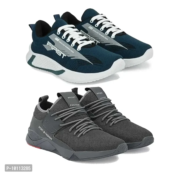 Stylish Fancy Canvas Sports Walking Shoes For Men - 8UK