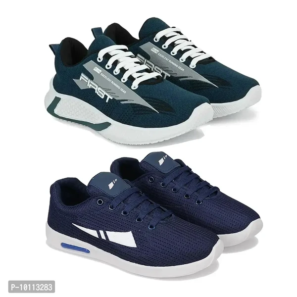 Stylish Fancy Canvas Sports Walking Shoes For Men - 8UK