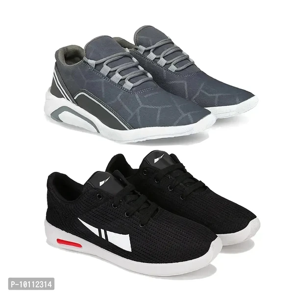 Stylish Fancy Canvas Sports Walking Shoes For Men - 6UK