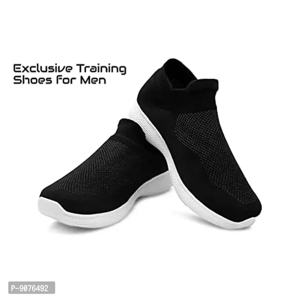 Enjoy Men Shoe Mesh Lightweight Slip On Walking and Running Casual Gym Shoes Sneakers - 6UK