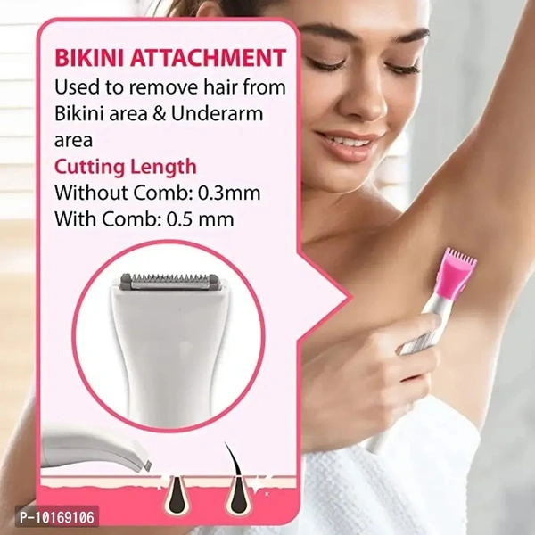 SWEET Sweet Sensitive Touch Trimmer Shaver Eyebrow, Face, Underarms and Bikini Hair Remover for Women (Battery Not Included, Multicolour)