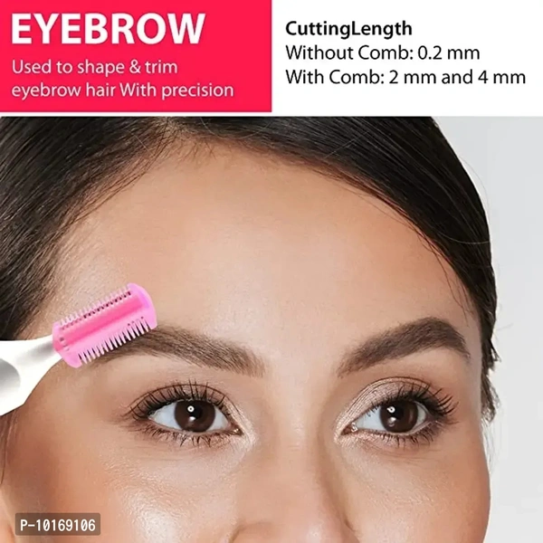 SWEET Sweet Sensitive Touch Trimmer Shaver Eyebrow, Face, Underarms and Bikini Hair Remover for Women (Battery Not Included, Multicolour)