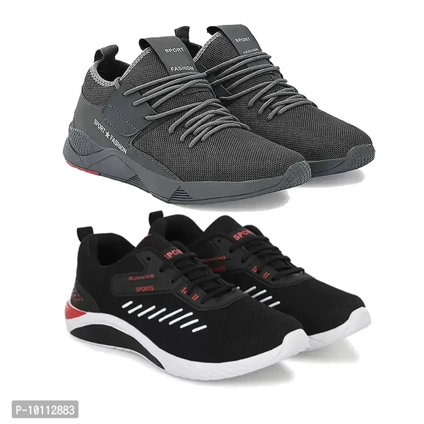 Stylish Fancy Canvas Sports Walking Shoes For Men - 8UK