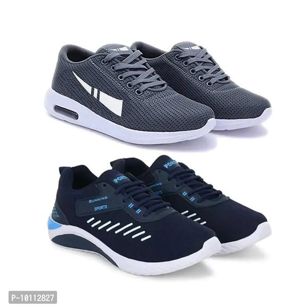 Stylish Fancy Canvas Sports Walking Shoes For Men - 8UK