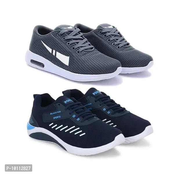 Stylish Fancy Canvas Sports Walking Shoes For Men - 9UK