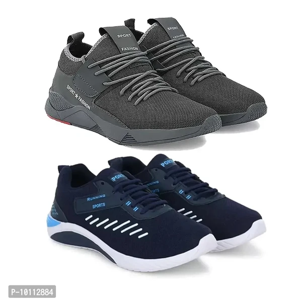 Stylish Fancy Canvas Sports Walking Shoes For Men - 8UK