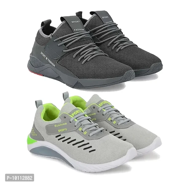 Stylish Fancy Canvas Sports Walking Shoes For Men - 8UK