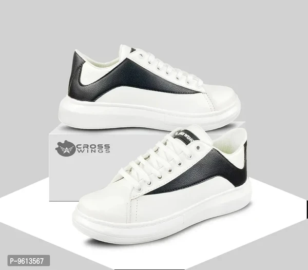 Stylish Fancy Synthetic Leather Casual Sneakers Shoes For Men - 6UK