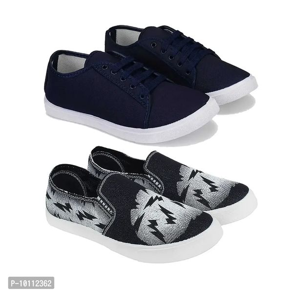 Stylish Fancy Canvas Sneakers Walking Shoes For Men - 6UK