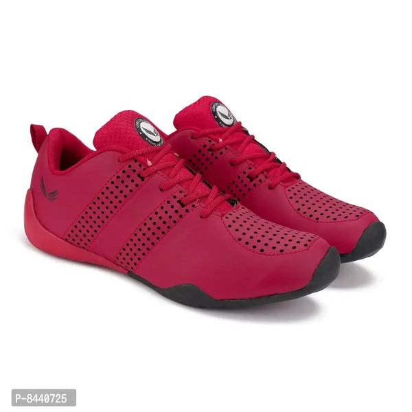 Trendy Resin Red Running Walking Gym And Hiking Sports Shoes For Men - 6UK, Red