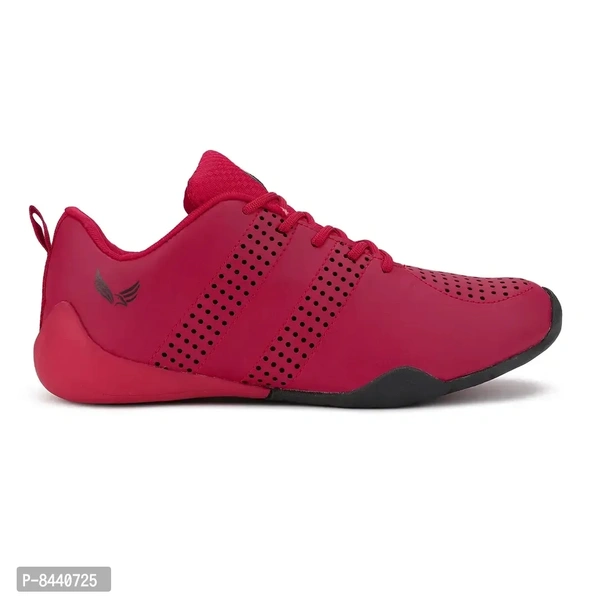 Trendy Resin Red Running Walking Gym And Hiking Sports Shoes For Men - 10UK, Red