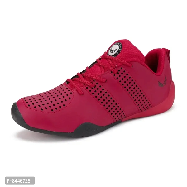 Trendy Resin Red Running Walking Gym And Hiking Sports Shoes For Men - 10UK, Red