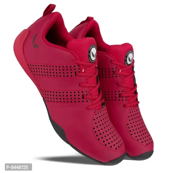 Trendy Resin Red Running Walking Gym And Hiking Sports Shoes For Men - 10UK, Red
