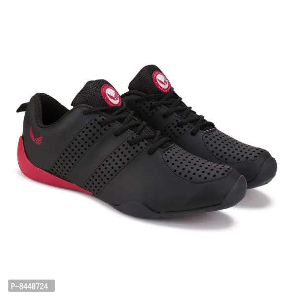 Trendy Resin Black Running Walking Gym And Hiking Sports Shoes For Men - 6UK