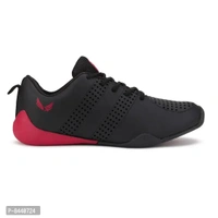 Trendy Resin Black Running Walking Gym And Hiking Sports Shoes For Men - 8UK