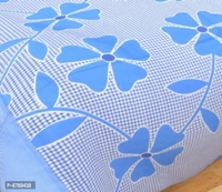 Stylish Fancy Polycotton 3d Printed Multicoloured Double Bedsheet