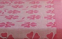 144TC 3D Printed Polycotton Double Bedsheet with 2 Pillow Covers (Multicolour) 87 x 87 Inch