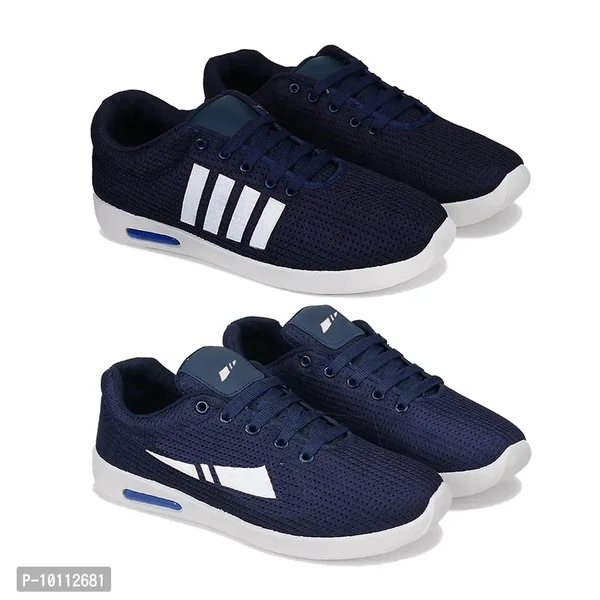 Stylish Fancy Canvas Sports Walking Shoes For Men - 8UK