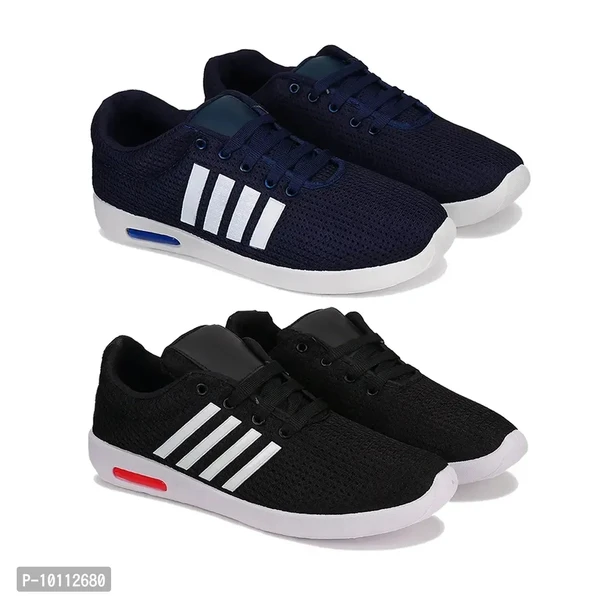 Stylish Fancy Canvas Sports Walking Shoes For Men - 8UK