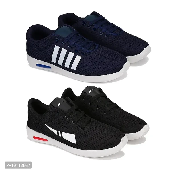 Stylish Fancy Canvas Sports Walking Shoes For Men - 8UK