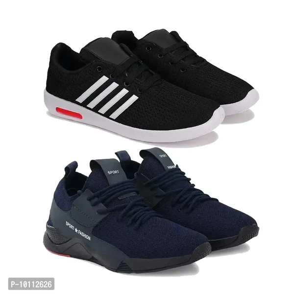 Stylish Fancy Canvas Sports Walking Shoes For Men - 8UK