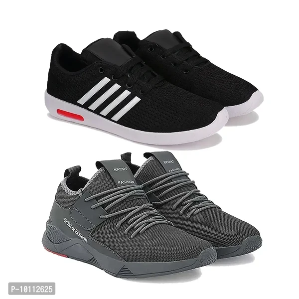 Stylish Fancy Canvas Sports Walking Shoes For Men - 8UK