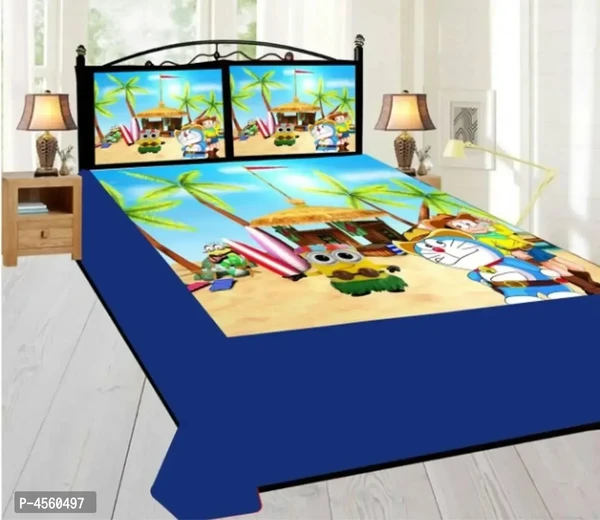 Beautiful Velvet Kids Bedsheet with 2 Pillowcover