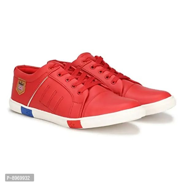 Zovim Men's Casual Shoes - 6UK, Red-White
